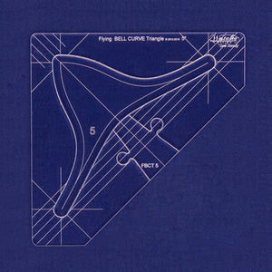 Westalee Design Flying Bell Curve Triangle 5pc Template Set image # 111711