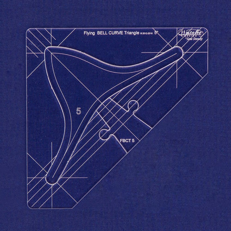 Westalee Design Flying Bell Curve Triangle 5pc Template Set image # 111711