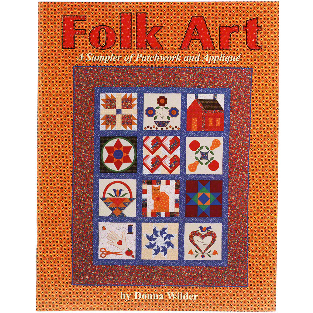 Folk Art Patchwork & Applique Quilt Book image # 44158