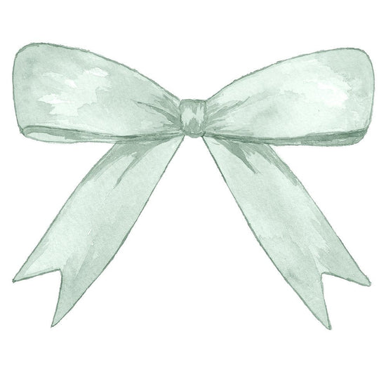 Green Bow Fabric Panel