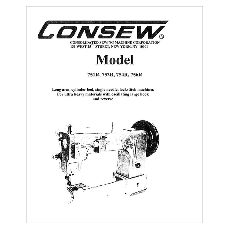 Consew 751R Instruction Manual image # 118989