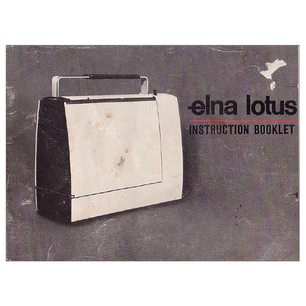 Elna 52 Lotus Series Instruction Manual image # 119497