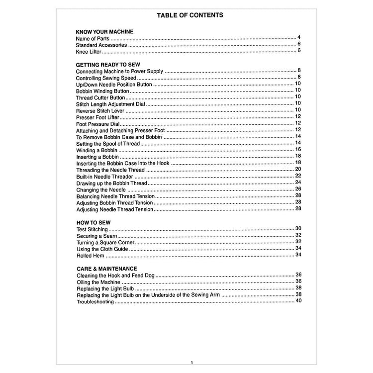 Janome 1600P-QC Instruction Manual image # 119938