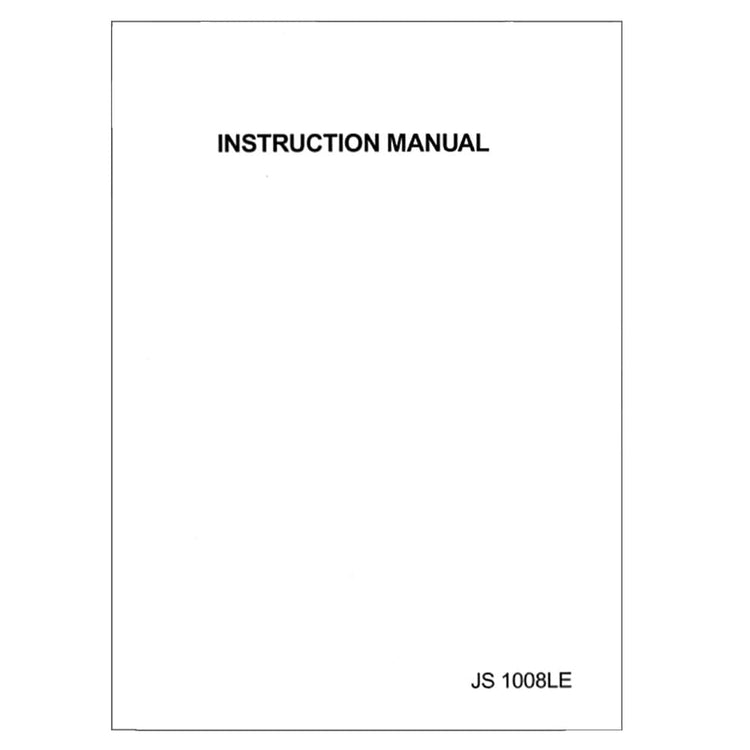 Janome JS1008LE Instruction Manual image # 119929