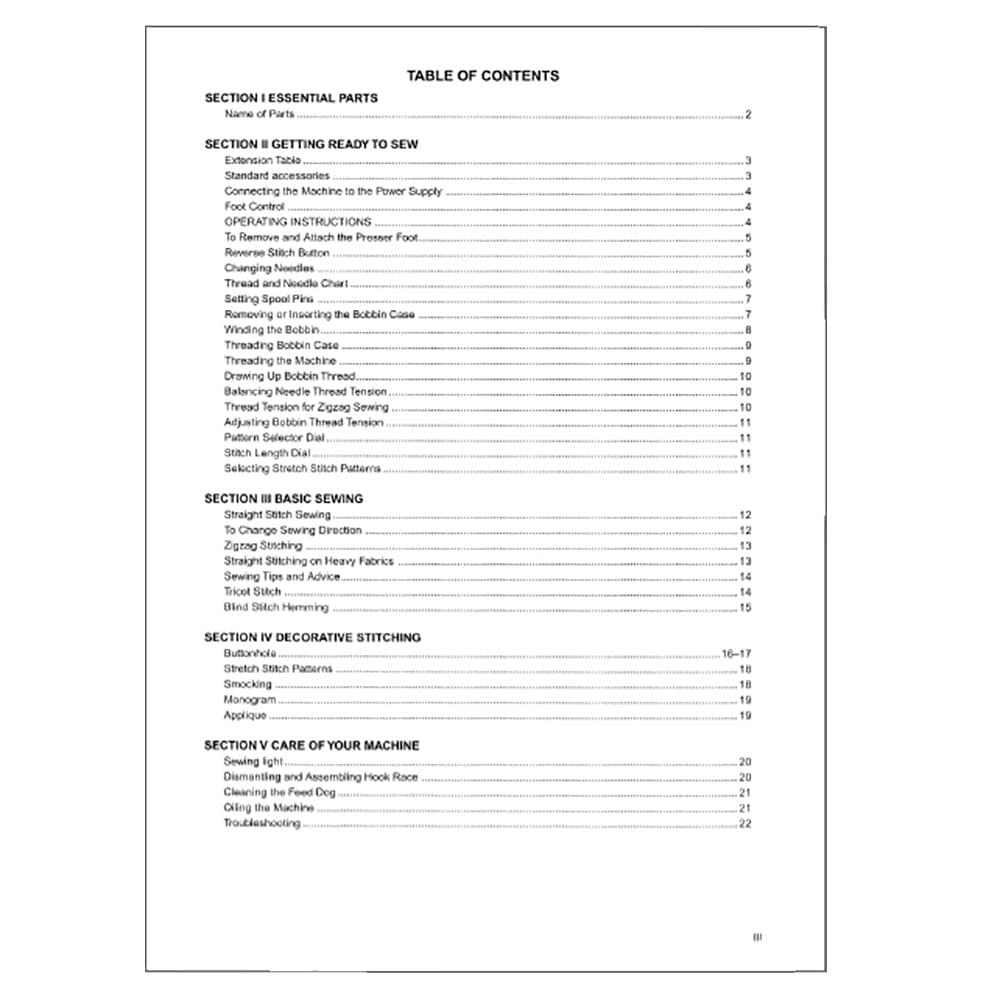 Janome JS1008LE Instruction Manual image # 119928