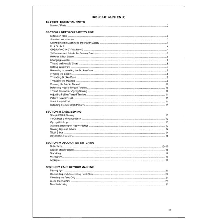 Janome JS1008LE Instruction Manual image # 119928