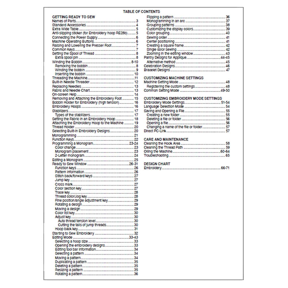 Janome MC500E Instruction Manual image # 120285