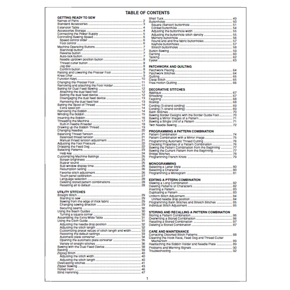 Janome MC9400QCP Instruction Manual image # 120322