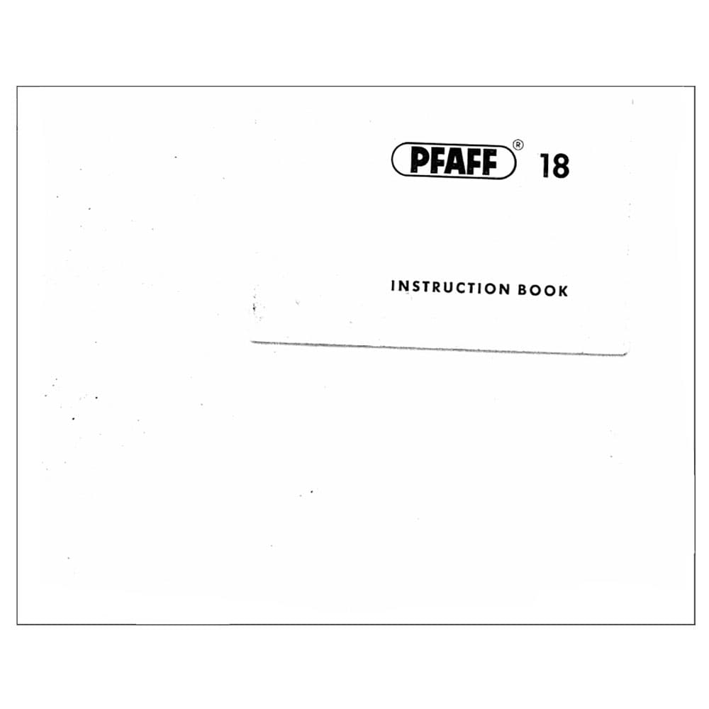 Pfaff 18 Instruction Manual image # 122446