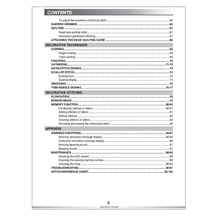 Pfaff Smarter C1100 PRO Instruction Manual image # 123369