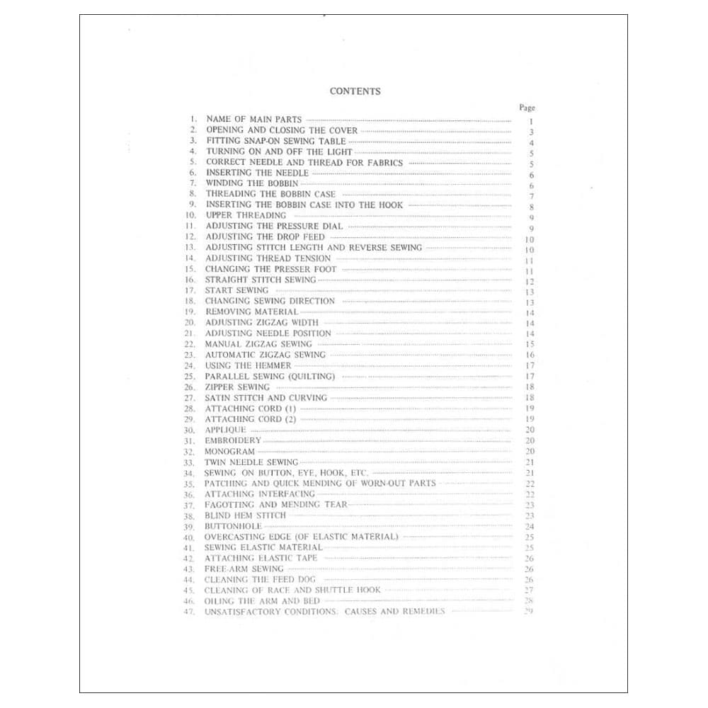 Riccar 315FA Instruction Manual image # 115882