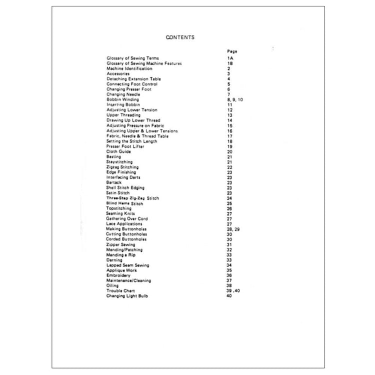 Riccar 709 Instruction Manual image # 116889