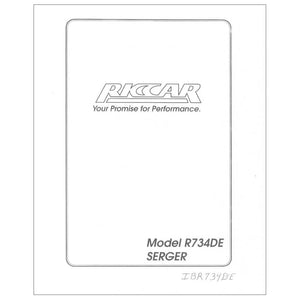 Riccar R734D Instruction Manual image # 116509