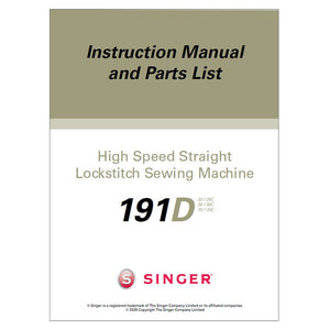 Singer 191D-20 Instruction Manual image # 123513