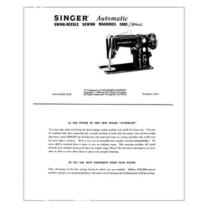 Singer 306W Instruction Manual image # 124354