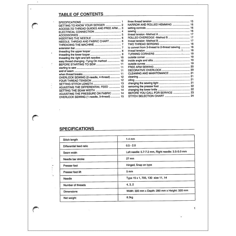 Simplicity SL4390ED Instruction Manual image # 120433