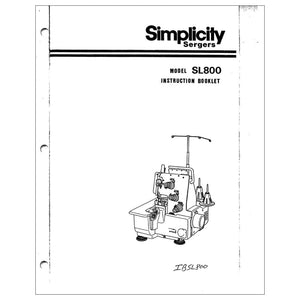 Simplicity SL800 Instruction Manual image # 120427