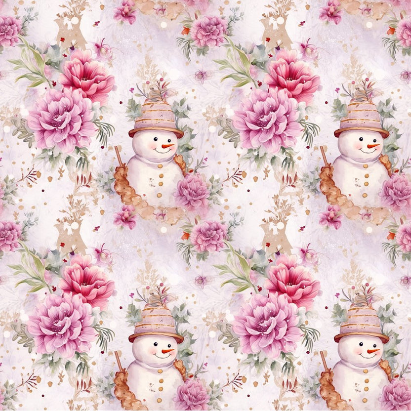 Jolly Snowmen Pattern 9 Fabric