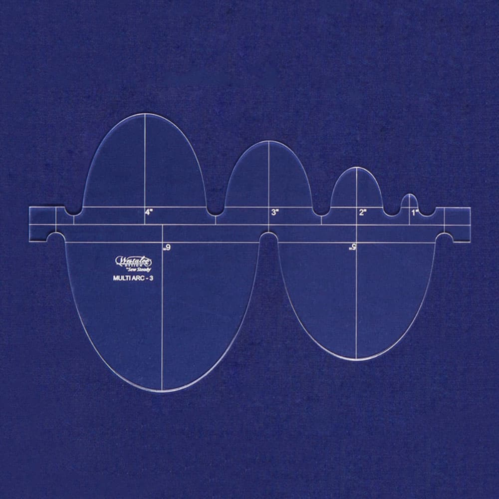 Westalee Design Multi Arc Ruler Deep/Shallow Ovals Templates image # 113607