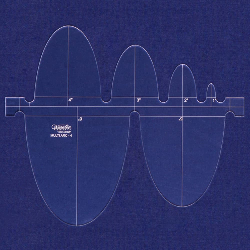 Westalee Design Multi Arc Ruler Deep/Shallow Ovals Templates image # 113608