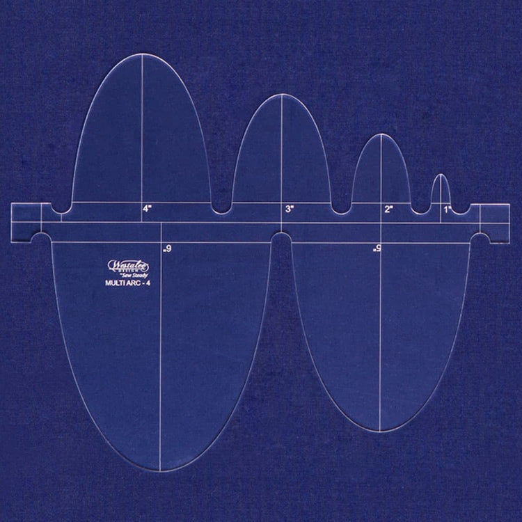 Westalee Design Multi Arc Ruler Deep/Shallow Ovals Templates image # 113608