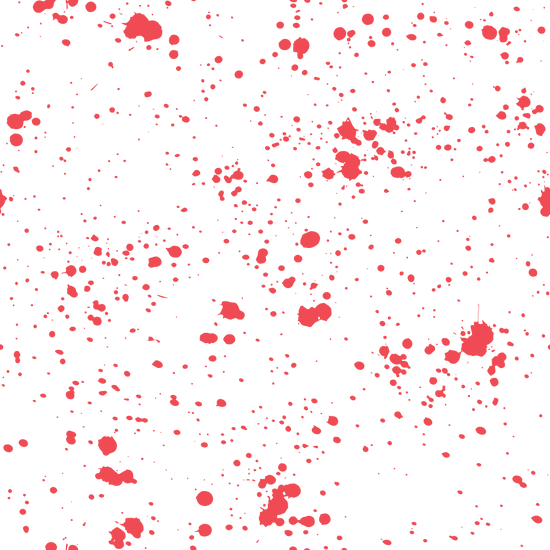 Paint Splatter Fabric - Red