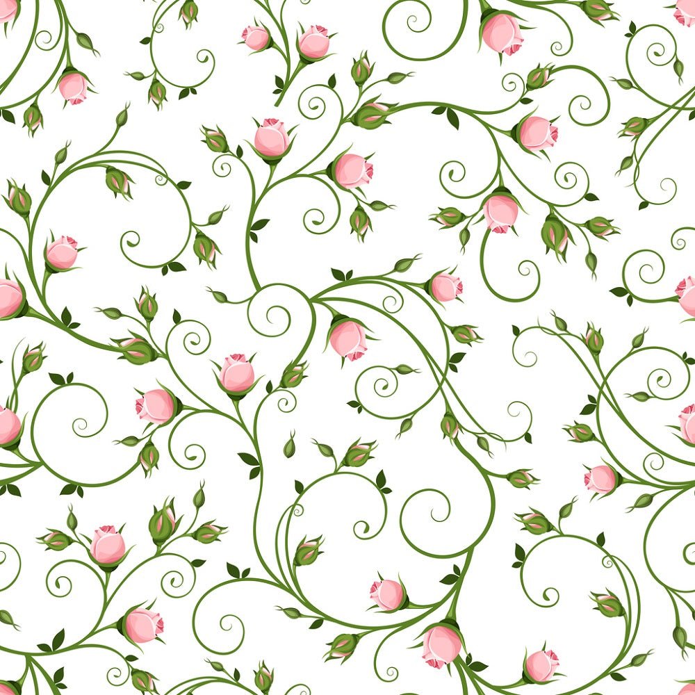 10 yards White Rose outlet Bud fabric