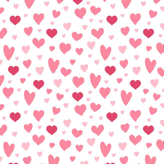 Plump Pink Heart Fabric