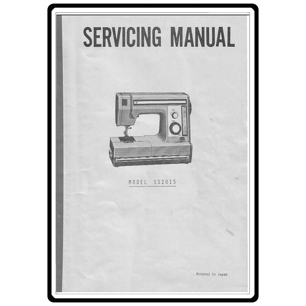 Service Manual, Janome SS2015 image # 6324