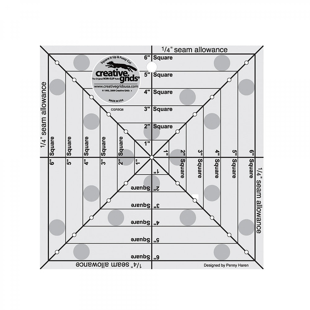 6-1/2in Square It Up or Fussy Cut Square, Creative Grids image # 29000