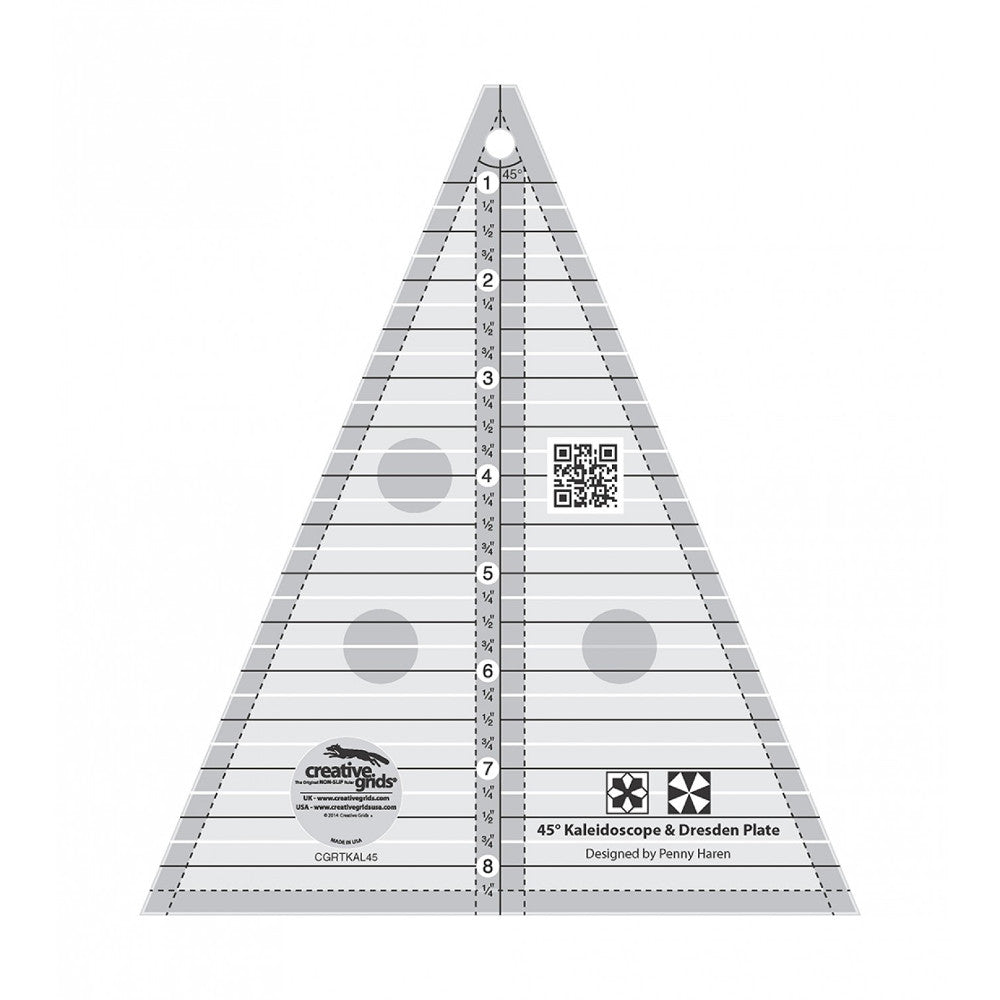 Kaleidoscope or Dresden Plate Triangle, Creative Grids image # 29011